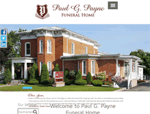 Tablet Screenshot of paynefuneralhome.com